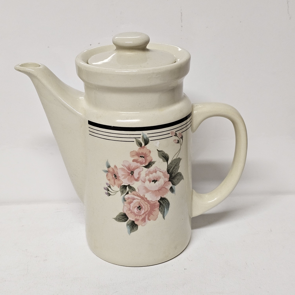 Sunflower China Floral Ceramic Teapot / Coffee Pot with Lid – 7.25"